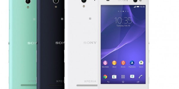 1 Xperia C3 Group Colours Front LR-620x310